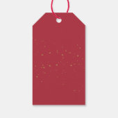 Aquarelltafel Tree & Rotes Herz Geschenkanhänger (Rückseite)