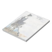 Aquarelltänzer Notepad Personalisieren Ballerina Notizblock (Rotiert)