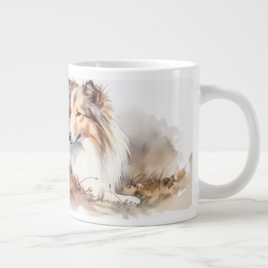 Aquarelltasche Jumbo-Tasse (Rechts)