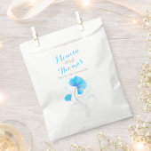 Aquarelltaschen Blume Blau-graue Gastgeschenk Hoch Geschenktütchen (Ausgeschnitten)