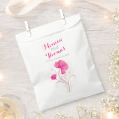Aquarelltaschen Blume Rosa Gastgeschenk Hochzeit Geschenktütchen (Ausgeschnitten)