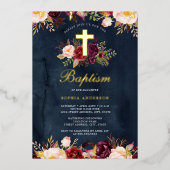 Aquarelltaufe Folieneinladung (Vorderseite)