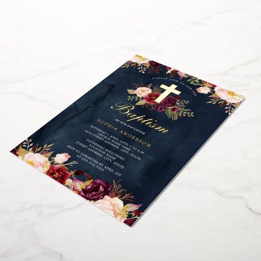 Aquarelltaufe Folieneinladung (Gedreht)