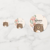 Aquarellteddy Bär Geburtstag Confetti Konfetti (Vorderseiten)