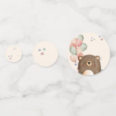 Aquarellteddy Bär Geburtstag Confetti Konfetti (Rückseiten)