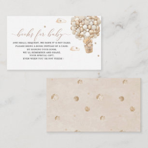 Aquarellteddy trägt Ballon Baby'sEnclosure Card Begleitkarte