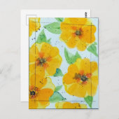 Aquarellteller Postkarte (Vorne/Hinten)