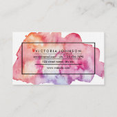 AquarellTextblock Visitenkarte (Rückseite)