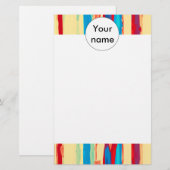 Aquarelltextur Briefpapier (Vorne/Hinten)