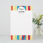 Aquarelltextur Briefpapier (Stehend Vorderseite)