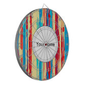 Aquarelltextur Dartscheibe (Vorderseite Links)