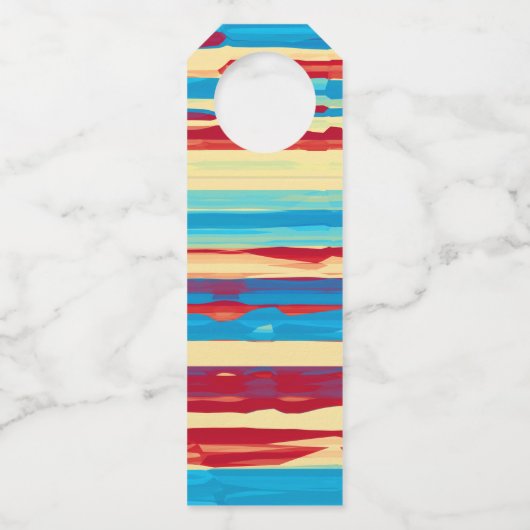 Aquarelltextur Flaschenanhänger (Rückseite)