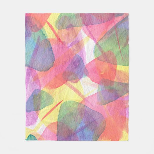 Aquarelltextur Fleecedecke (Vorderseite)