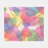 Aquarelltextur Fleecedecke (Vorderseite (Horizontal))