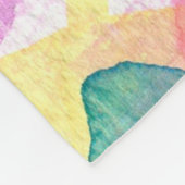 Aquarelltextur Fleecedecke (Ecke)