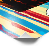 Aquarelltextur Fotodruck (Ecke)