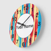 Aquarelltextur Große Wanduhr (Winkel)