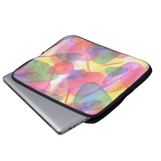 Aquarelltextur Laptopschutzhülle (Vorne Knopf)
