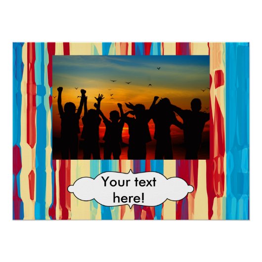 Aquarelltextur Poster (Vorderseite)