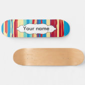 Aquarelltextur Skateboard (Horizontal)