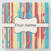 Aquarelltextur Steinuntersetzer (Vorderseite)