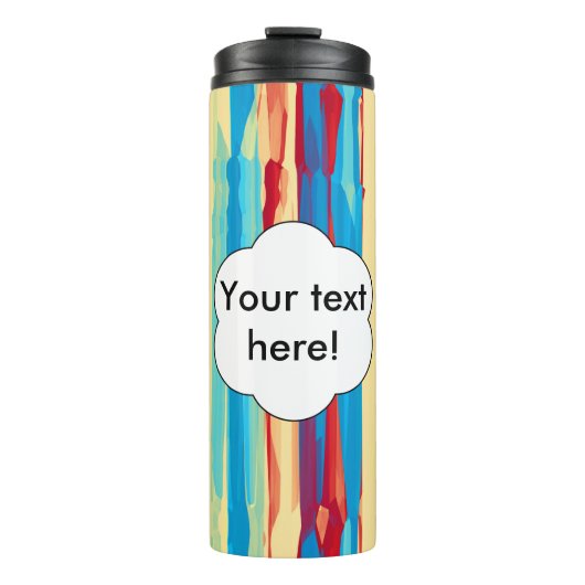Aquarelltextur Thermosbecher (Vorderseite)