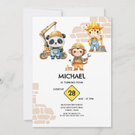 Aquarelltiere bauen jedes Jahr Einladung