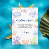 Aquarelltiere - Dusche anzeigen Begleitkarte