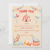 Aquarelltiere Geburtstag Danke Karte (Vorderseite)