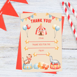 Aquarelltiere Geburtstag Danke Karte