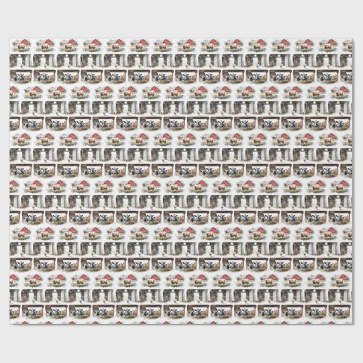 Aquarelltiere Geschenkpapier (Flach)