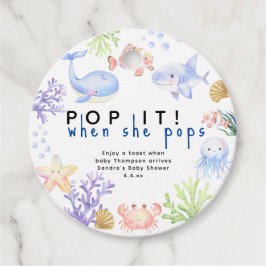 Aquarelltiere - Pop es, wenn sie Pop macht! Geschenkanhänger