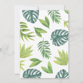 Aquarelltiere Safari Auto Geburtstagsfeier Einladu Einladung (Rückseite)