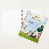 Aquarelltiere Sitzen, Hundwandern, Grooming Planer (Anzeige)