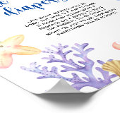 Aquarelltiere - Späte Nachttaucher Poster (Ecke)