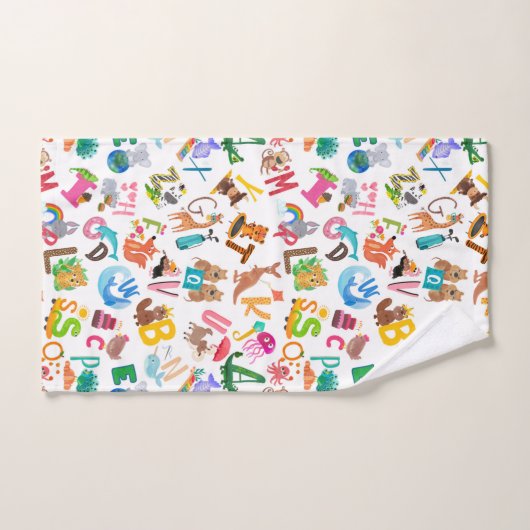 Aquarelltiere Tiere Adorable Kinder Badhandtuch Set (Handtuch)