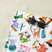 Aquarelltiere Tiere Adorable Kinder Strandtuch (Beispiel)