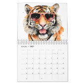 Aquarelltiger Kalender (Jan 2027)