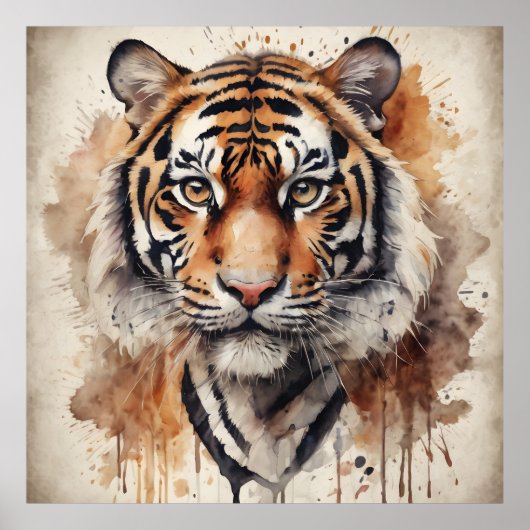 Aquarelltiger ng 10 poster (Vorne)