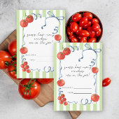 Aquarelltomate - erraten Sie, wie viele Bonbons es Begleitkarte