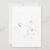 Aquarelltönchen unter der Meeresschwächung Einladung (Rückseite)