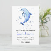 Aquarelltönchen unter der Meeresschwächung Einladung (Stehend Vorderseite)