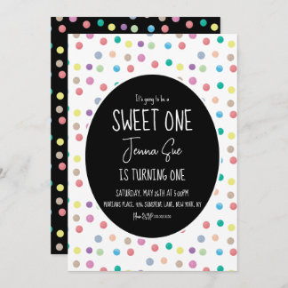 Aquarelltöne als erste Geburtstagspartei jede Farb Einladung