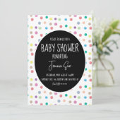 Aquarelltöne bemalt Kinderdusche Einladung (Stehend Vorderseite)