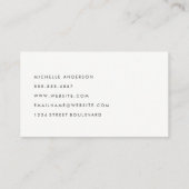 Aquarelltöne | Einfache Farbe Visitenkarte (Rückseite)