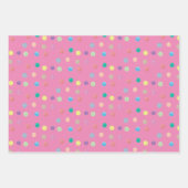 Aquarelltöne handgemalt farbiges Muster Geschenkpapier Set (Vorderseite 2)