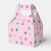 Aquarelltöne handgemalt farbiges Muster Geschenkschachtel (Rückseite)