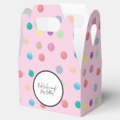 Aquarelltöne handgemalt farbiges Muster Geschenkschachtel (Geöffnet)