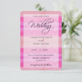 Aquarelltöne in Rosa Einladung (Stehend Vorderseite)