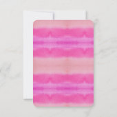 Aquarelltöne in Rosa Einladung (Rückseite)